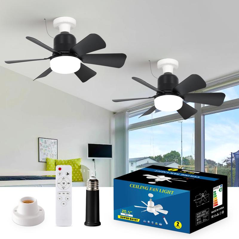 Led Rope Light Fan E27 socket ceiling fan light with Safety rope, ene TikTok爆款商品分析 - GMV ...