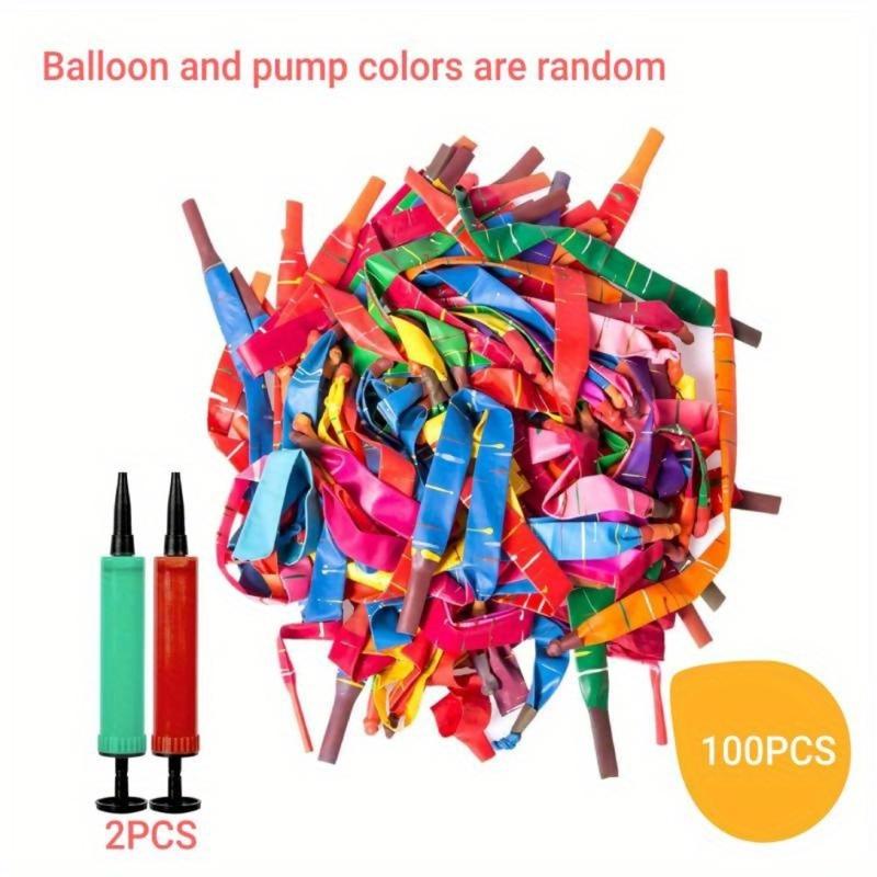 查看[100 Pcs Random Color Balloons with Air Pump, Colorful Balloons for ...