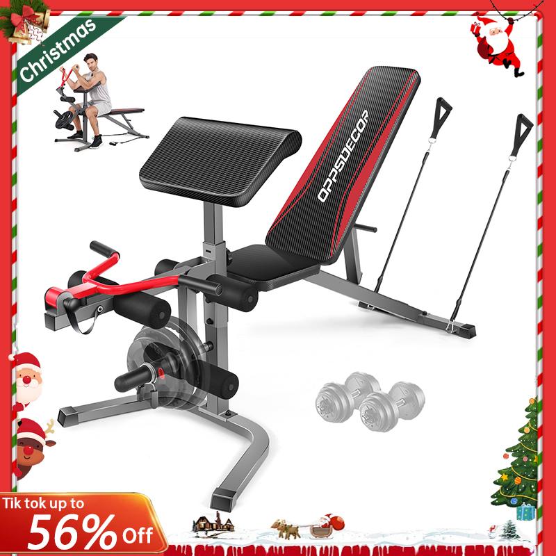 Seila 🏡Decor-Renovation-DIY🏘 | Follow @ourdreamhome2020 🏋🏋️‍♀️Check Out This Standard Weight Bench Set With Leg Extension And Leg Curl. It's 660 LBS Adjustable Bench