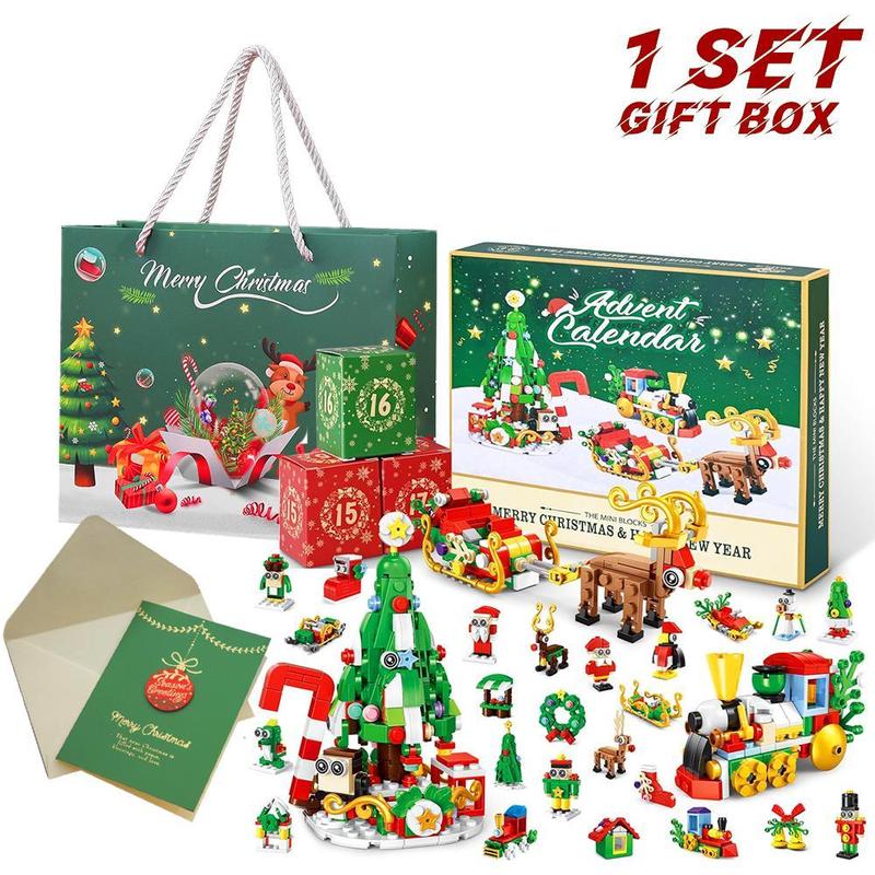 查看[Advent Calendar 2025 Christmas Tree Building Blocks Set, 24 Boxes of ...