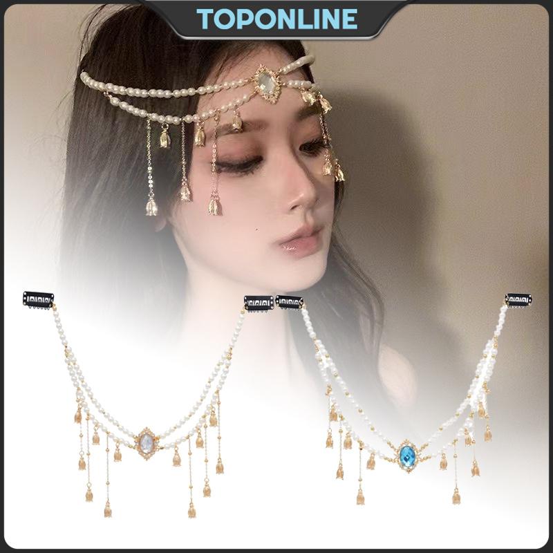 Retro Hepburn Style Pearl Head Chain Headpiece Pri TikTok爆款商品分析 - GMV ...