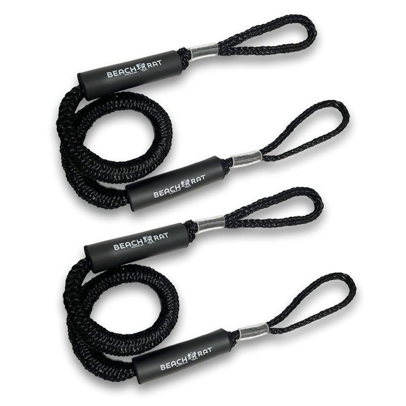 查看[Beach Rat 4-5.5’ Bungee Dock Line Kit with Rubber Handles (2 Pack ...