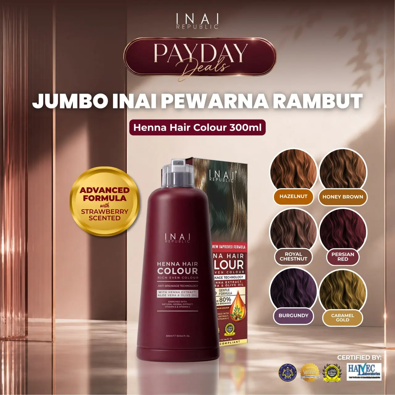 INAI PEWARNA RAMBUT HALAL 300ML INAI REPUBLIC - Ta TikTok爆款商品分析 - GMV ...