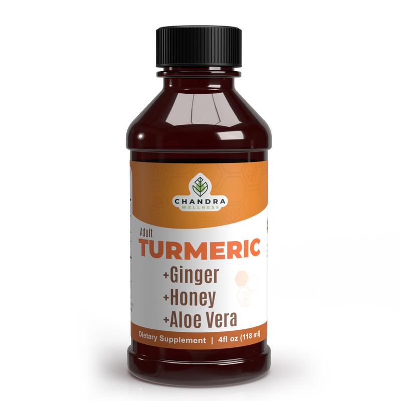 Chandra Wellness Adult Turmeric, Ginger, Honey & Aloe Vera Syrup