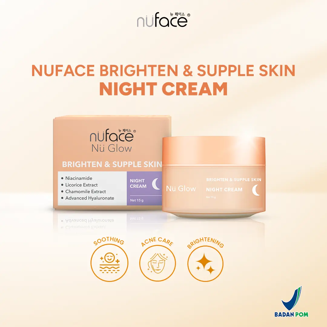 Nuface Nu Glow Brighten & Supple Skin Night Cream