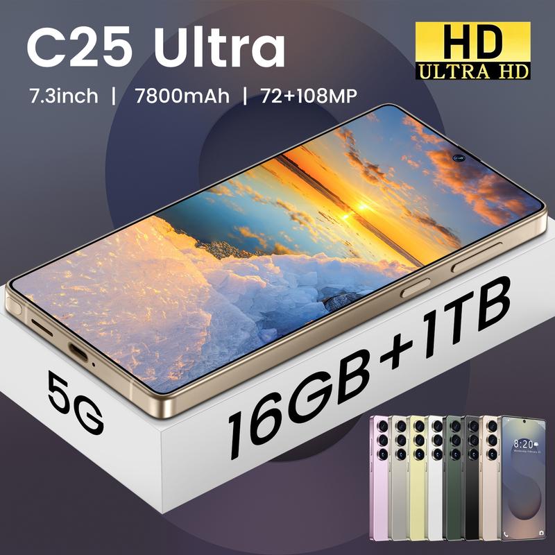 C25 Ultra Smartphone 16GB+1TB with Global Unlock, TikTok Product