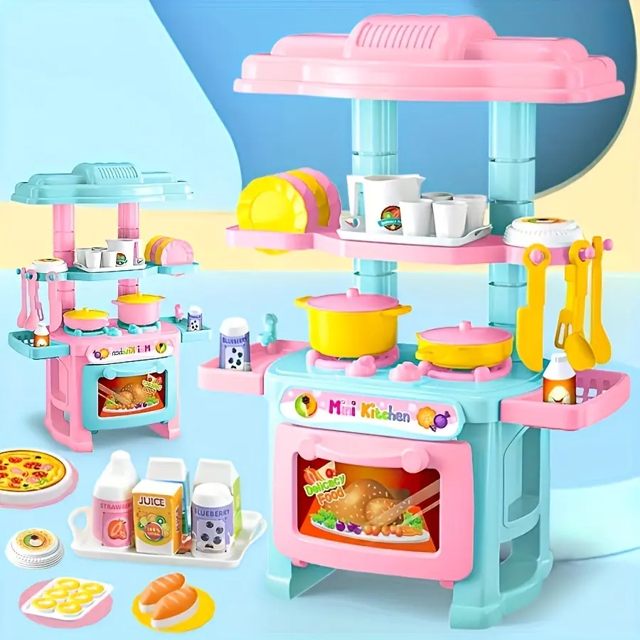 Mini Kitchen Playset Simulation Cooking Utensils P TikTok爆款商品分析 - GMV ...