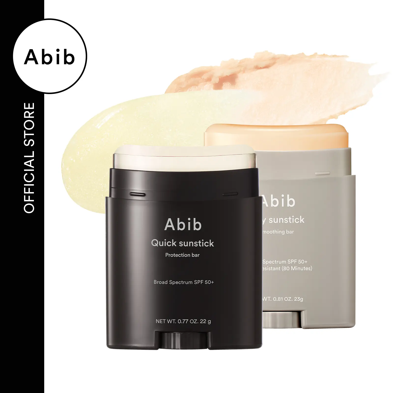 Abib Airy & Quick Sunstick Duo | Glow & Matt Finish Sunscreen with Centella Extract | Non-Sticky, No Whitecast Cosmetic for Face & Body, Sun Protection