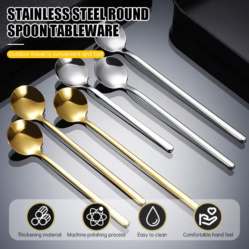 Stainless Steel Spoon Long Handled Coffee Spoon Ic TikTok爆款商品分析 - GMV ...