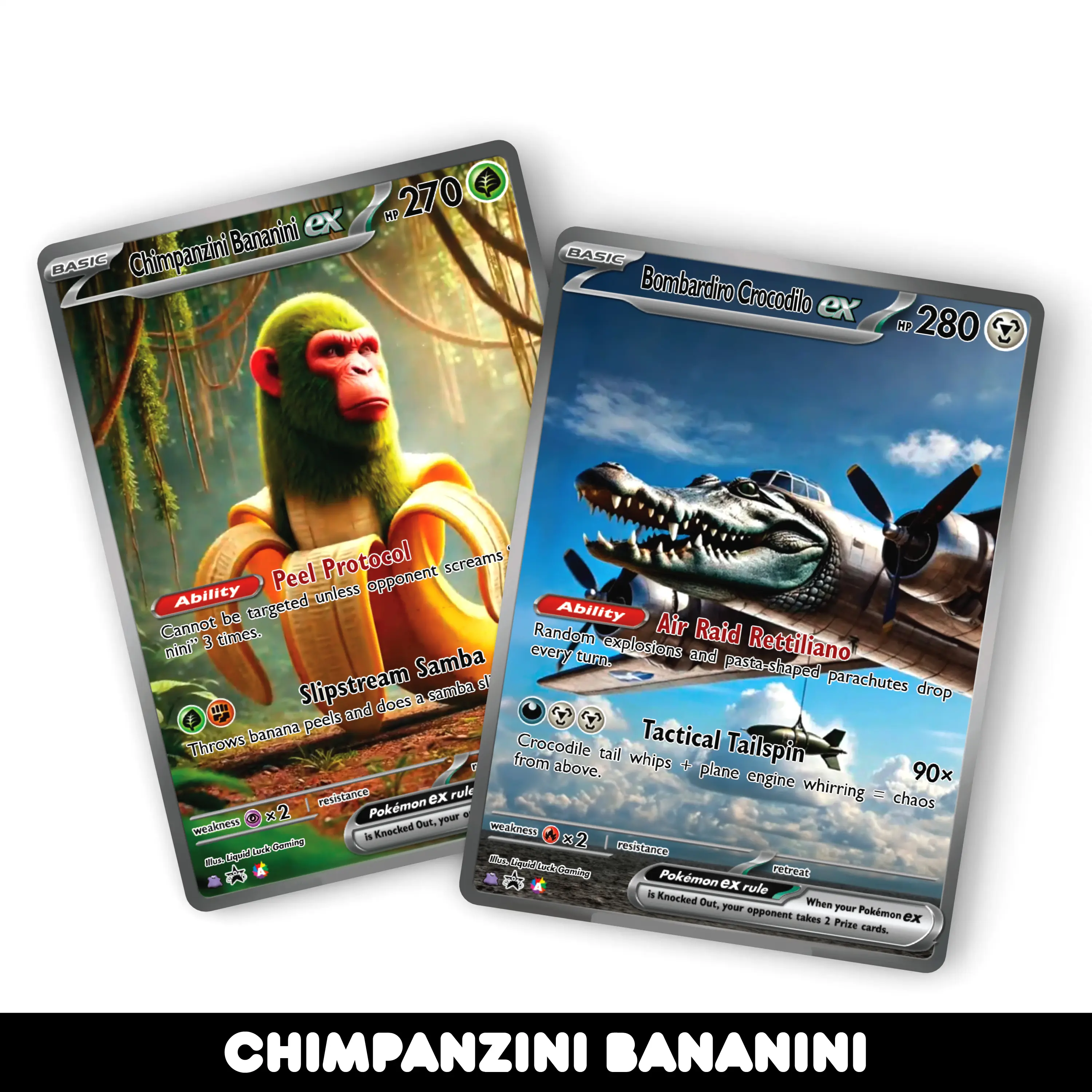 italian brainrot pokemon cards 150PCS Cards, 2025 Official Boxed (30 Packs ; 150 PCS), The Second 150PCS Italian Brainrot Cards,Premium Quality