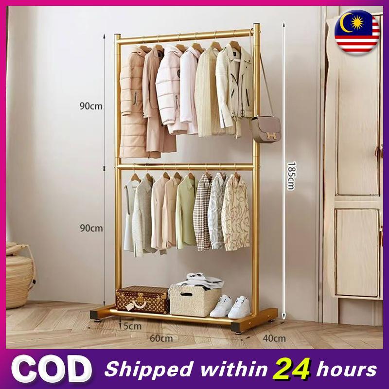 Double Layer Cloth Rack Double Layer Hanging Organizer Rack Cloth Clothes TikTok爆款商品分析 - GMV/销量 ...