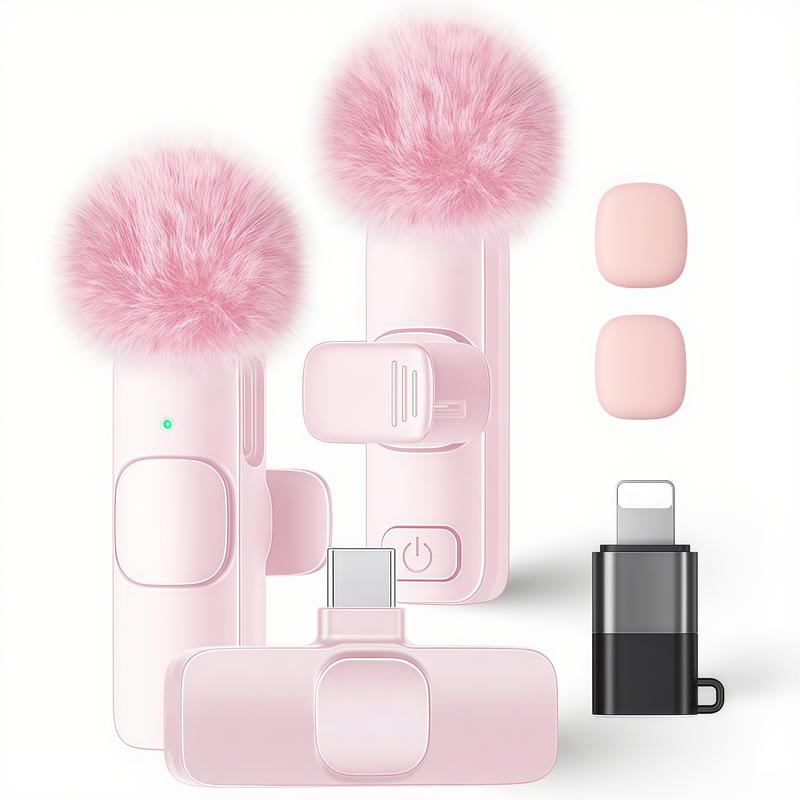 Pink Dual Wireless Lav Mics - USB Plug & Play for TikTok爆款商品分析 - GMV/销量 ...