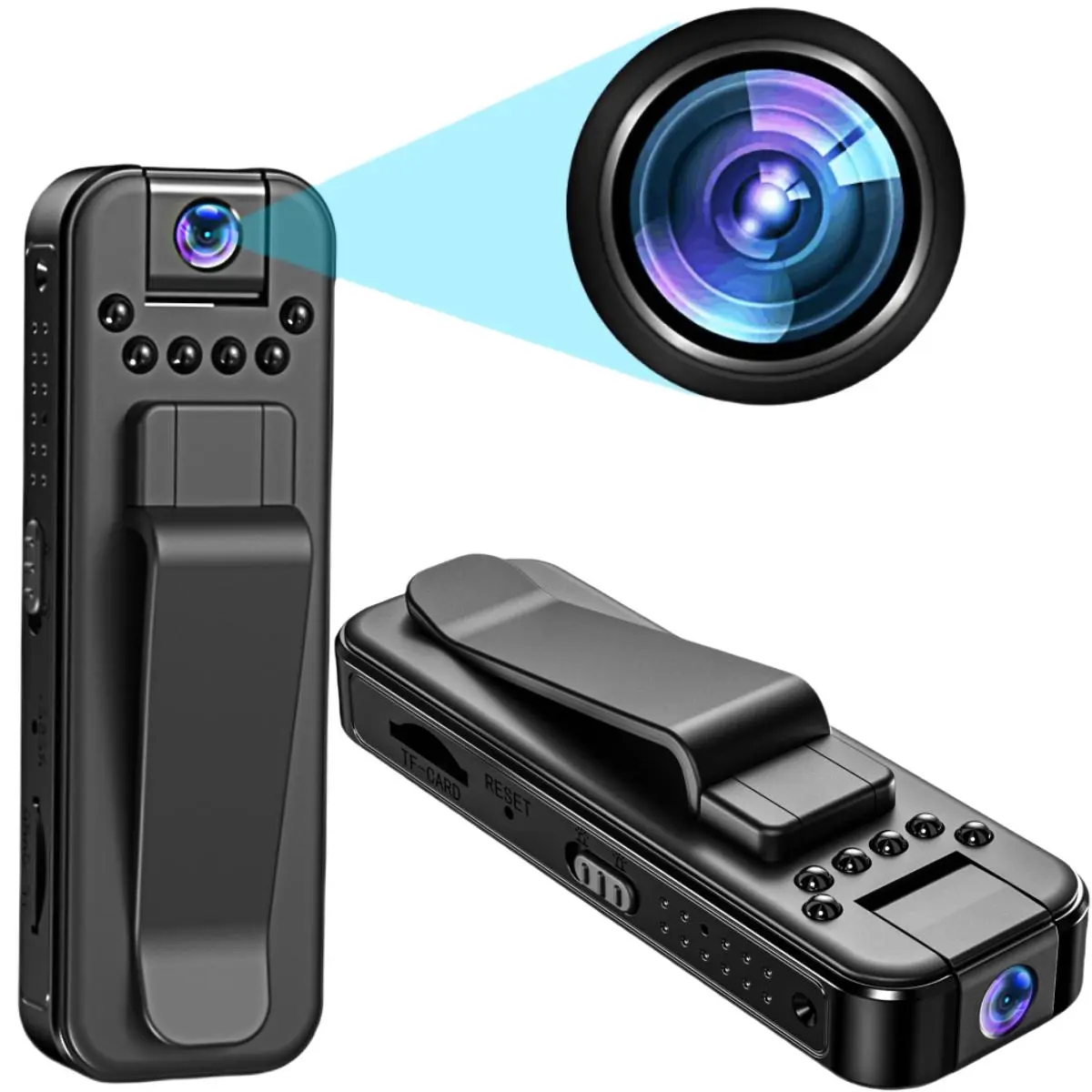 查看[Wireless 1080P Vlog Body Camera, Wearable Body Cam with Night-Vision ...