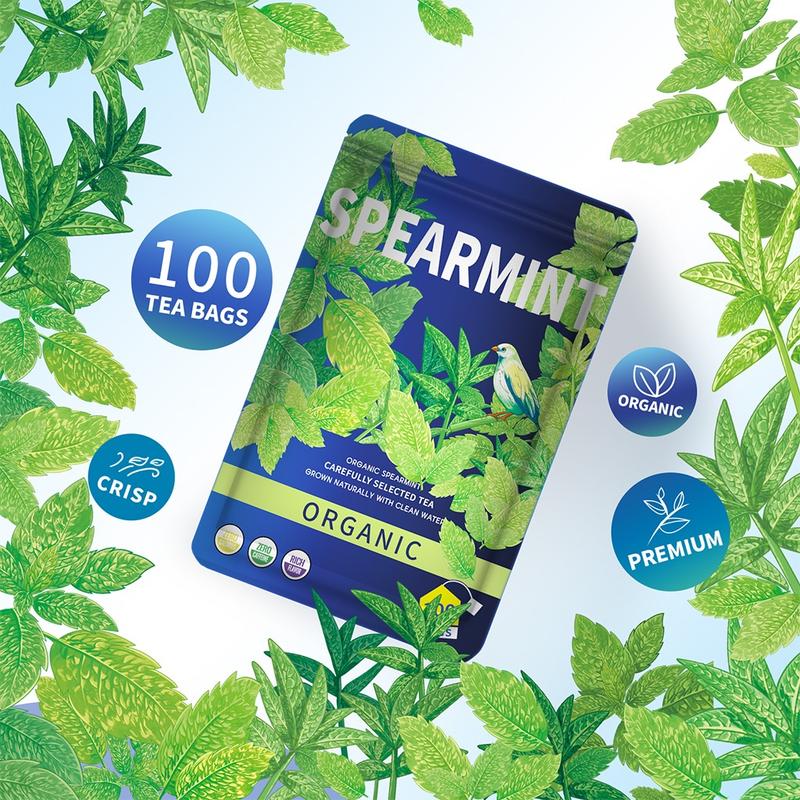 100 Spearmint Herbal Tea Bags Organic 160 grams No TikTok爆款商品分析 - GMV ...