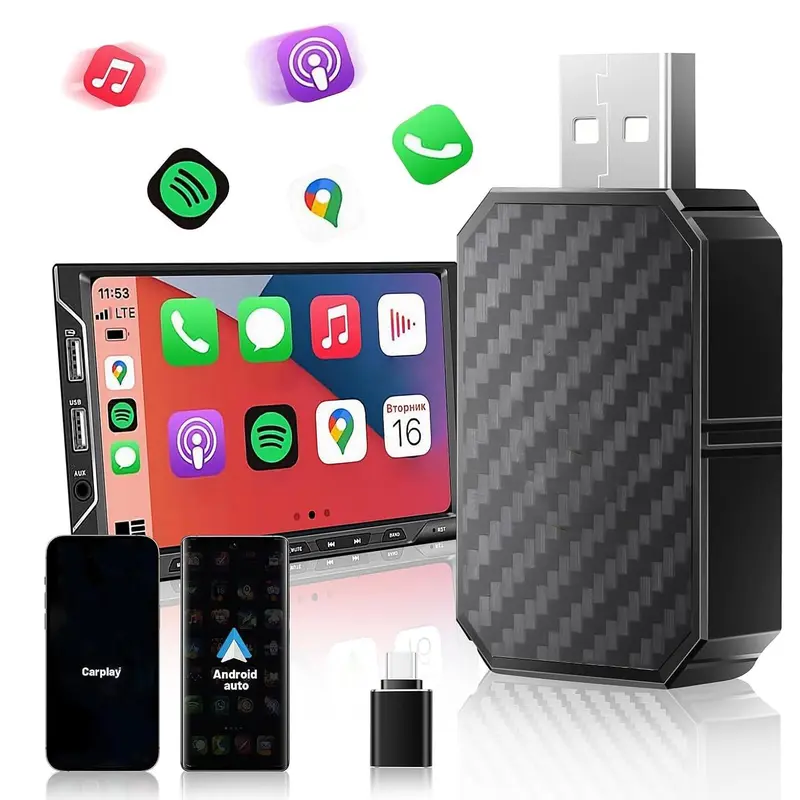 2-in-1 Wireless Car Adapter, Car Wireless Adapter, Car Electrical ...
