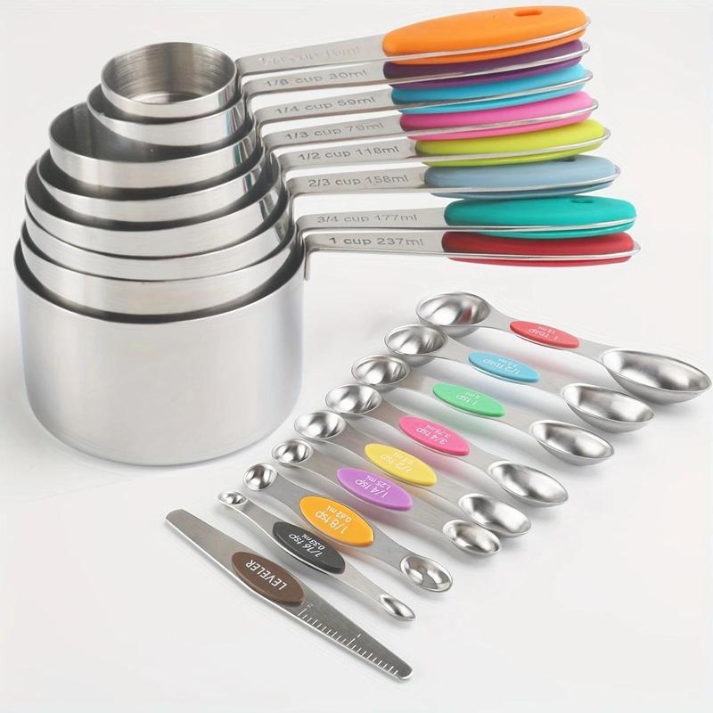 Stainless Steel Measuring Cup & Spoon Set, 1 Set M TikTok爆款商品分析 - GMV ...