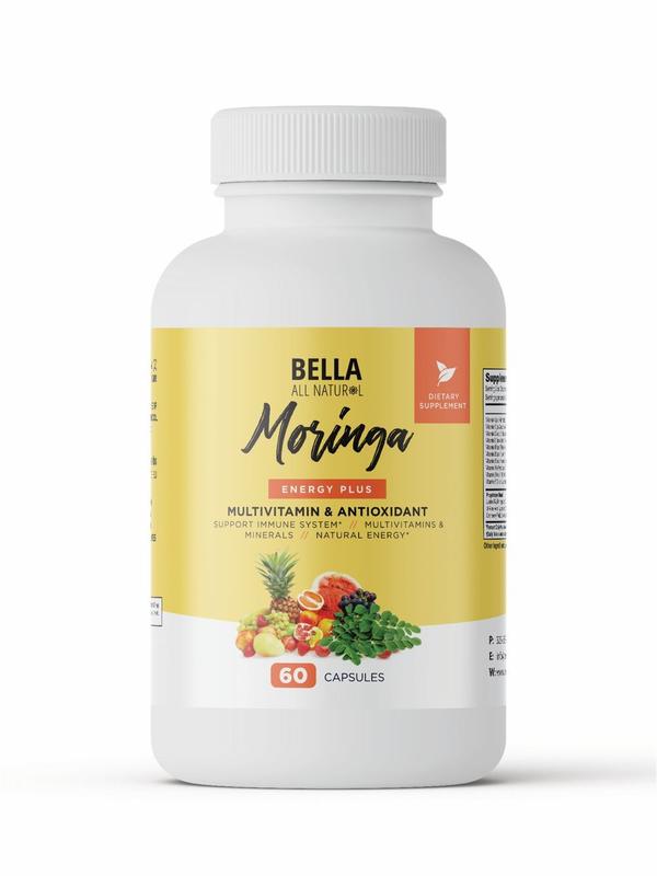 Bella All Natural Moringa Capsules - 60caps