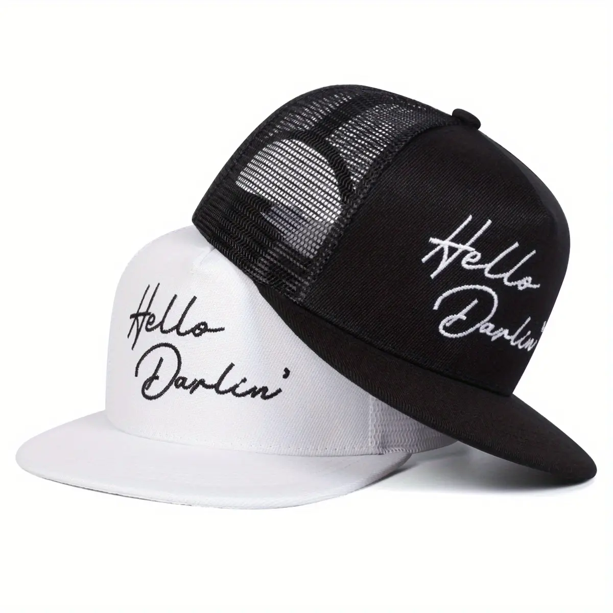 Unisex Letter Embroidered Hip Hop Hat Mesh Hat Out TikTok爆款商品分析 - GMV ...