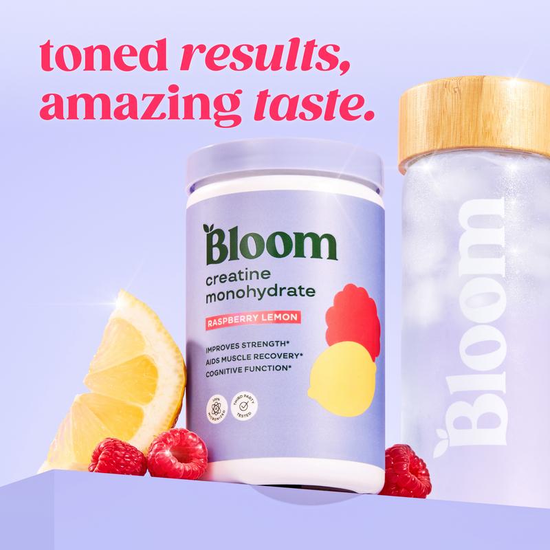 Bloom Nutrition Creatine Monohydrate Powder (40 Servings) - Supports Energy, Cognitive Health, Hydration & Post Workout Muscle Recovery - Creatine for Women