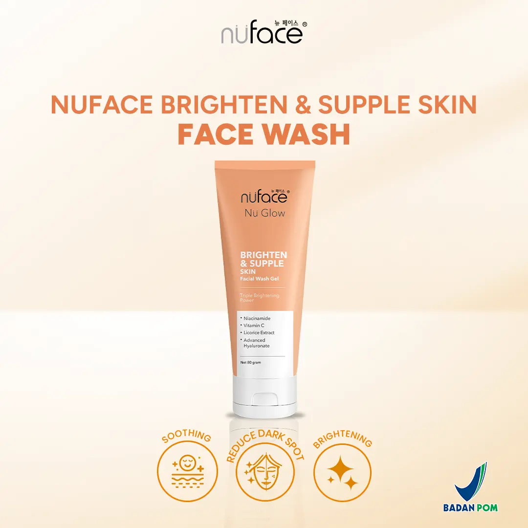 Nuface Nu Glow Brighten & Supple Skin Facial Wash Cream