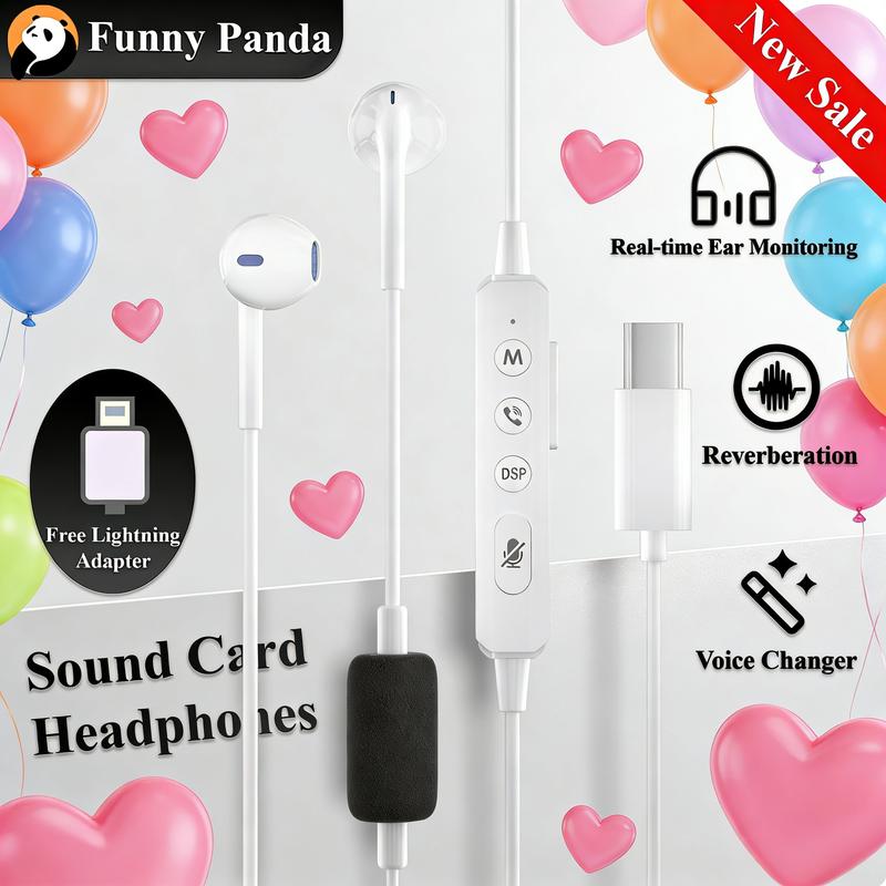 Ear Sound Card Sound Card Karaoke Headset with In-ear Monitoring TikTok爆款商品分析 - GMV/销量 ...