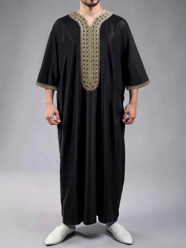 Qaba Robe 查看[Islamic Moroccan Men's Long Robe, Traditional Fasting Festival ...