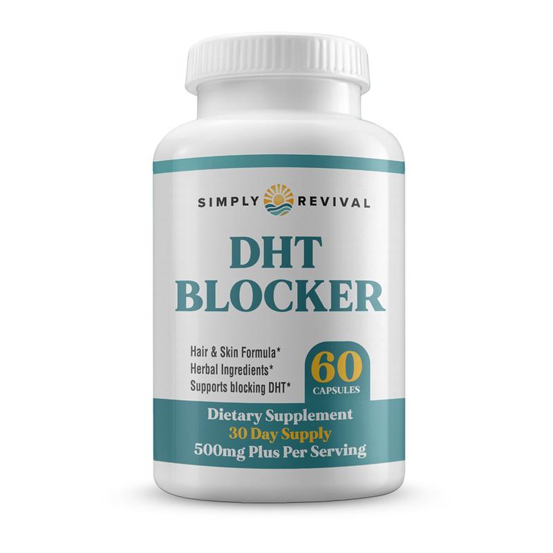 Simply® DHT Blocker 60 Capsules - Hair & Skin Formula with Herbal Ingredients - Dietary Supplement for Support of DHT Blocking Healthcare Fitness