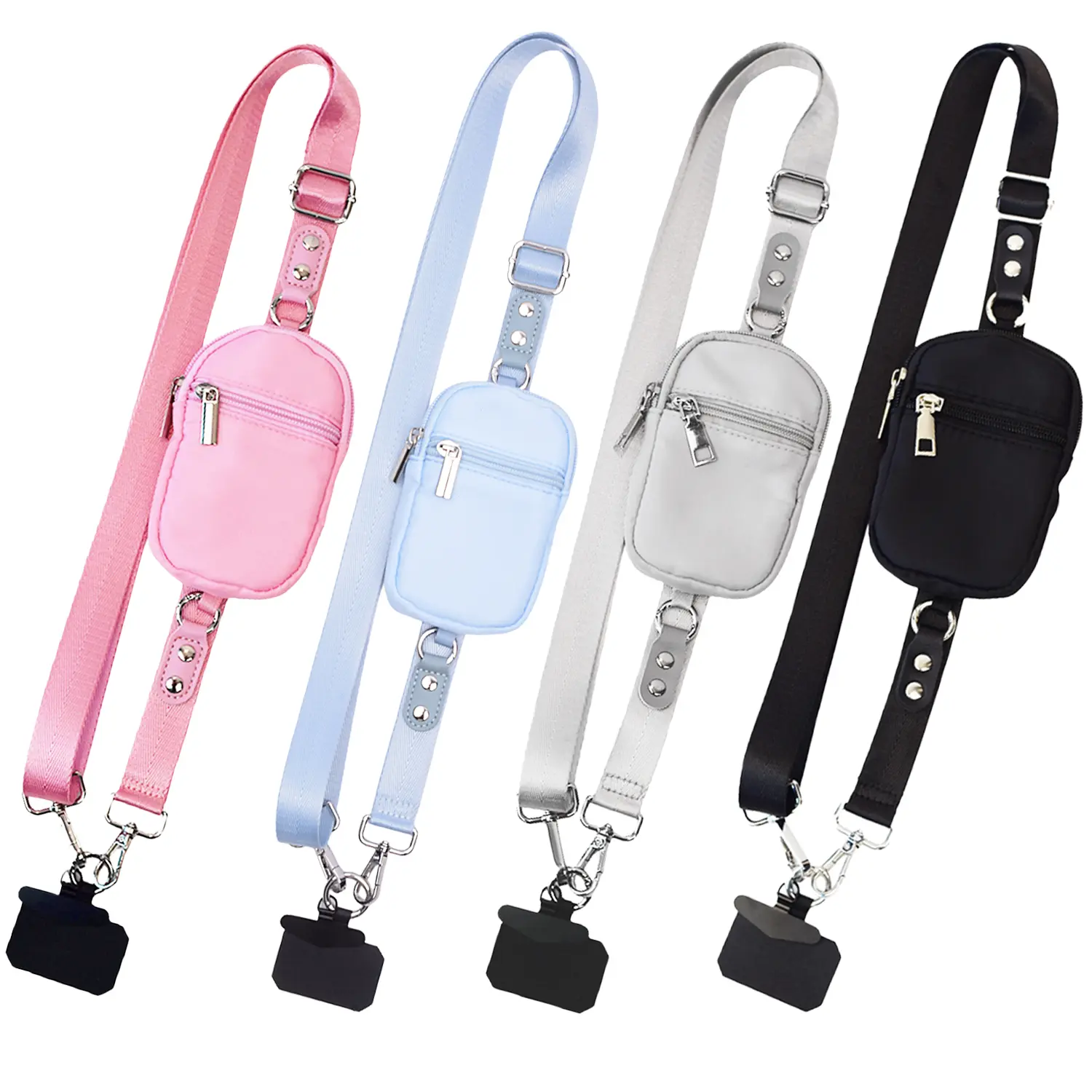 Plus Size Crossbody Smartphone Lanyard Bag Set, Adjustable Length, Universal Unisex Fit with Card Holder & Hook, Ideal for Commute & Travel, Mobile Phone Accessories for Cellphone, Summervibes Backtoschool,back to school,back to school haul