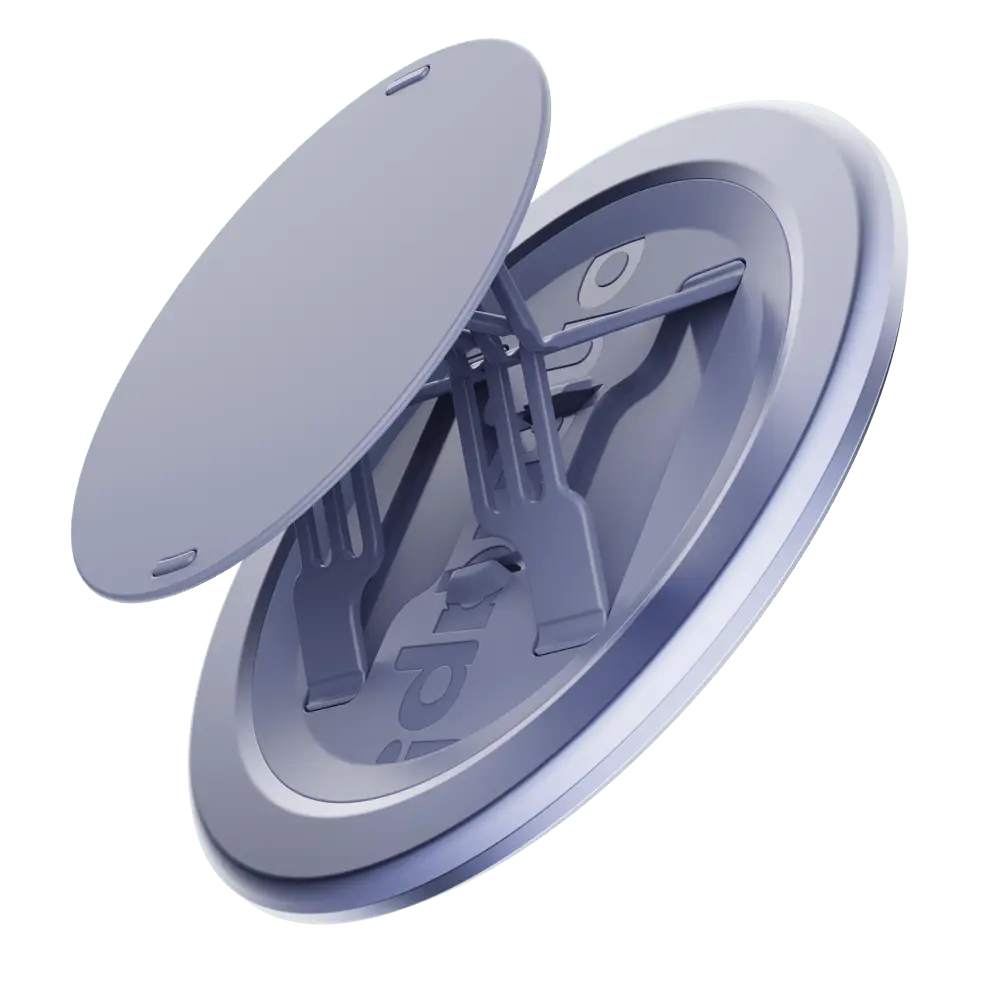 Ohsnap Grip - Modern Magnetic Phone Grip, Stand, & Mount for iPhone & Android 360° Rotation Kickstand, Adhesive-Free Design