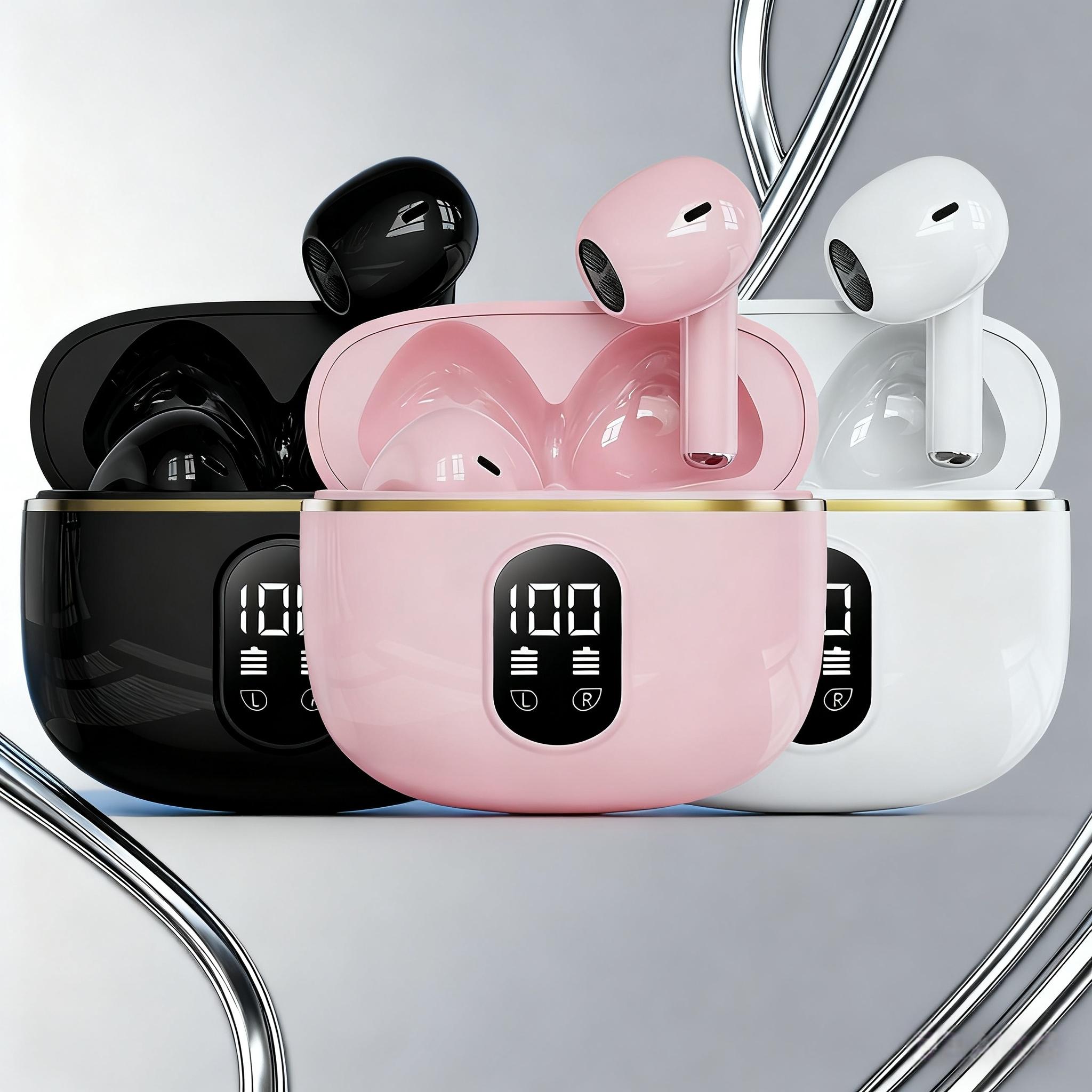 查看[Wireless Earphone, Noise Cancelling In-ear Design Headphone with LED ...