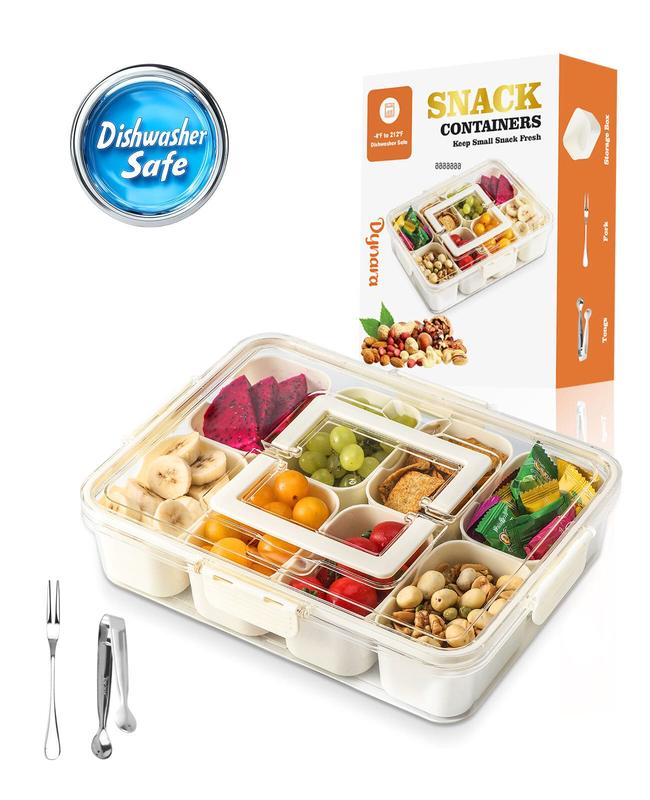 查看[Snack Box Container, Dishwasher Safe Fruit Storage Containers, 8 ...