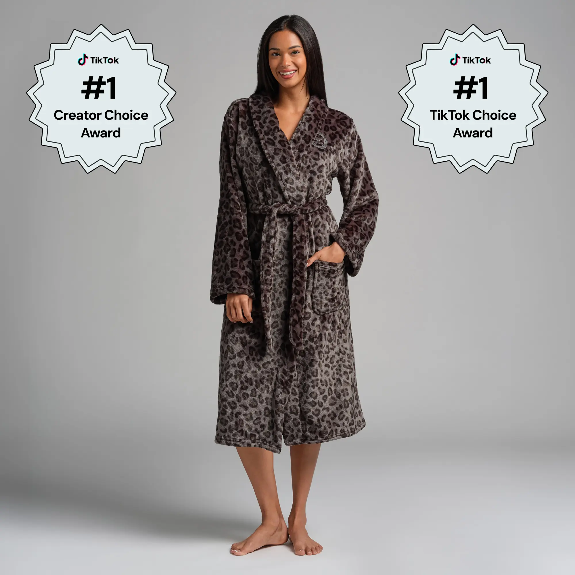 Comfrt | Dreamday Plush Robe | Ultra-Soft Unisex Plush Robe With Deep Pockets Flattering Fit Indulgent Robe