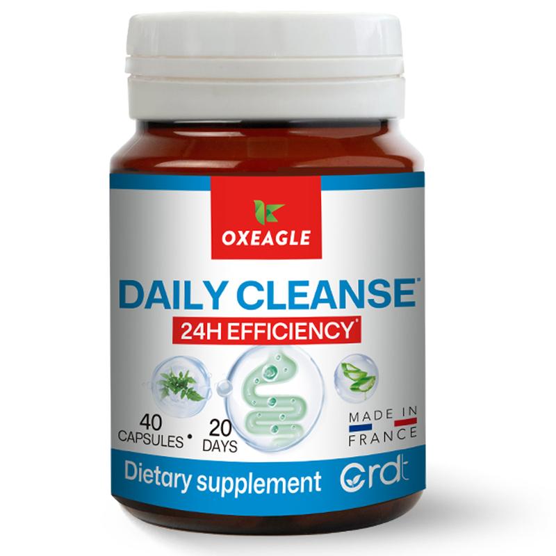 OXEAGLE Daily Cleanse Bundle | Colon Cleanse Supplement Caffeine Free | Advanced formula With Prune、Chamomile、Senna Leaves | Natural Blend for Gut Health and Comfort（40 capsules）