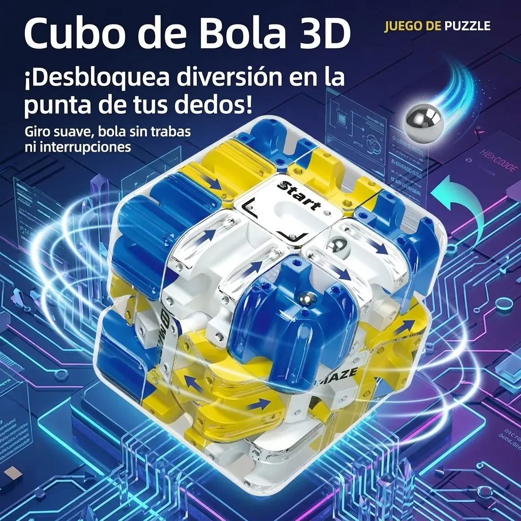Cubo Laberinto 3d Para Adultos Y Adolescentes Juego Educativ | Meses sin interés Cubo Laberinto 3d Para Adultos Y Adolescentes Juego Educativ | Meses sin interés
