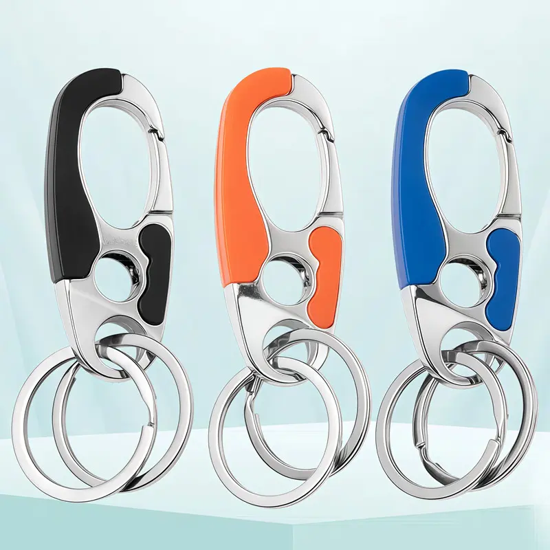 查看[Keychain Keyring High-end Keychain Double Ring Keychain]在TikTok的销量数据 ...