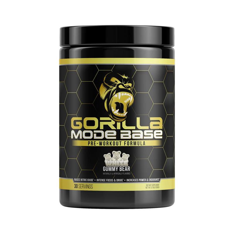 Gorilla Mode Base Pre Workout - Intense Focus & Energy, Boost Nitric Oxide & Endurance  (30 Servings)