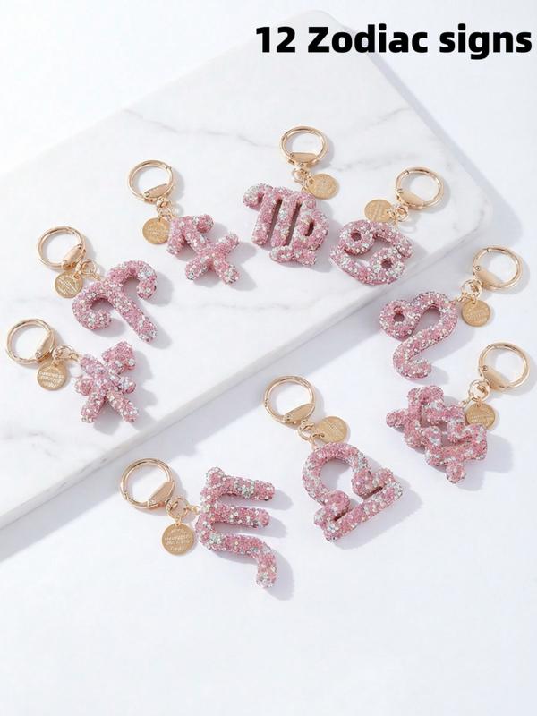 12 Zodiac Pendant Rhinestone Keychain, Fashion Bag TikTok爆款商品分析 - GMV ...