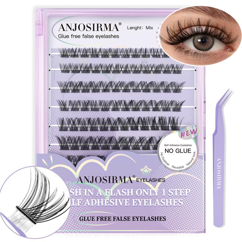 Nvisible 查看[【Hot Style】ANJOSIRMA Self Adhesive Eyelashes, Press On Lashe ...