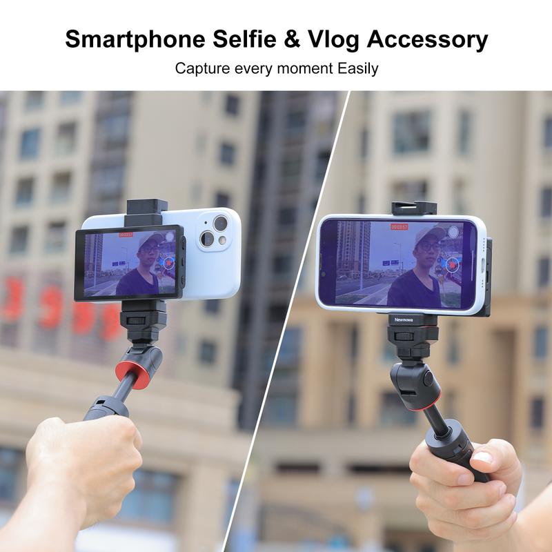 Newmowa Zwart magnetisch telefoonscherm voor Vlog Selfie, 1080P