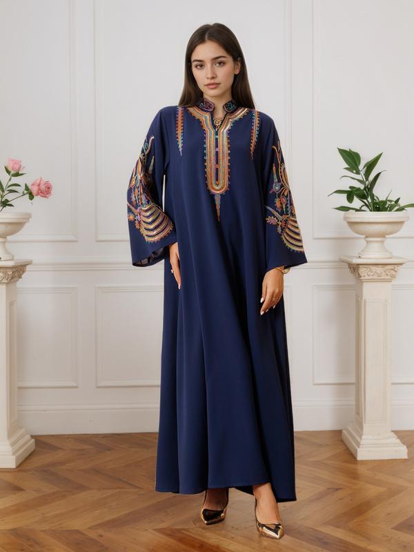 Stylish Arab Robe Elegant Muslim Women's Long Traditional Arabic Rob TikTok爆款商品分析 - GMV ...