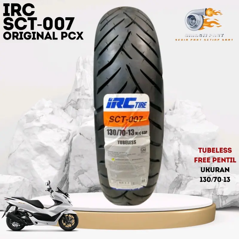 Ban Motor PCX 160 IRC SCT-007 130/70-13 Tubeless Ring 13 Bisa