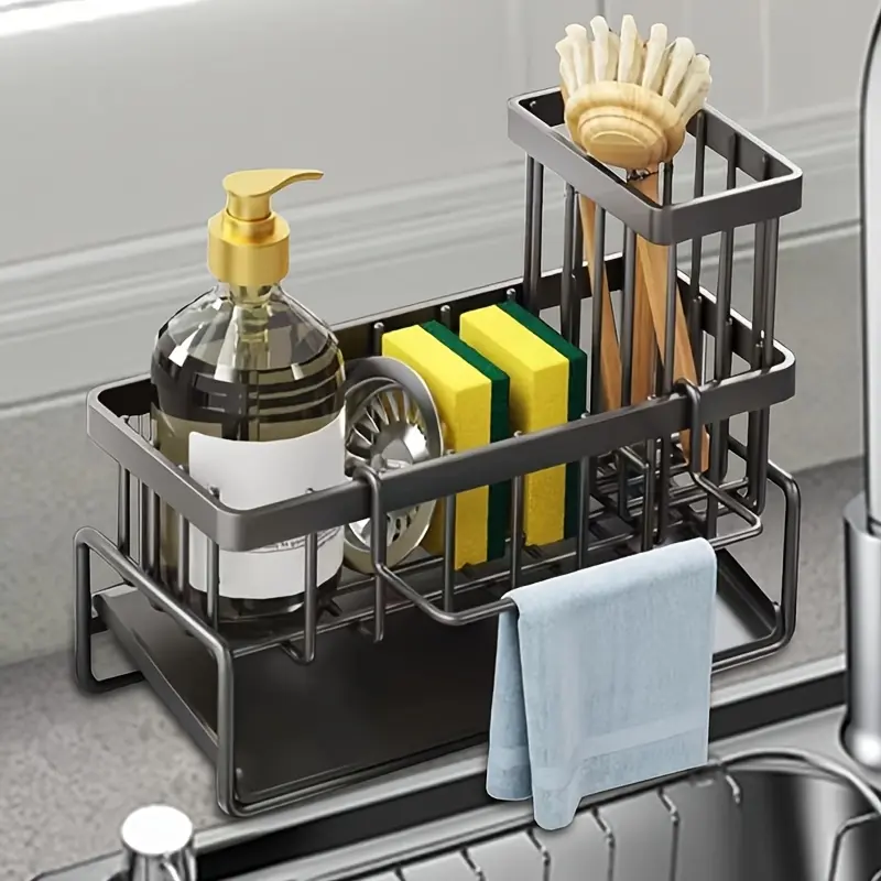 1pc Automatic Storage Organizer With Detachable Brush Holder, Can Be ...