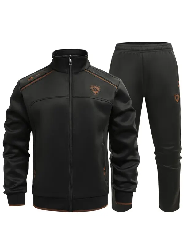 Zipper Man Set Men's Pocket Zipper Patched Two-piece Set, Regular TikTok爆款商品分析 - GMV ...