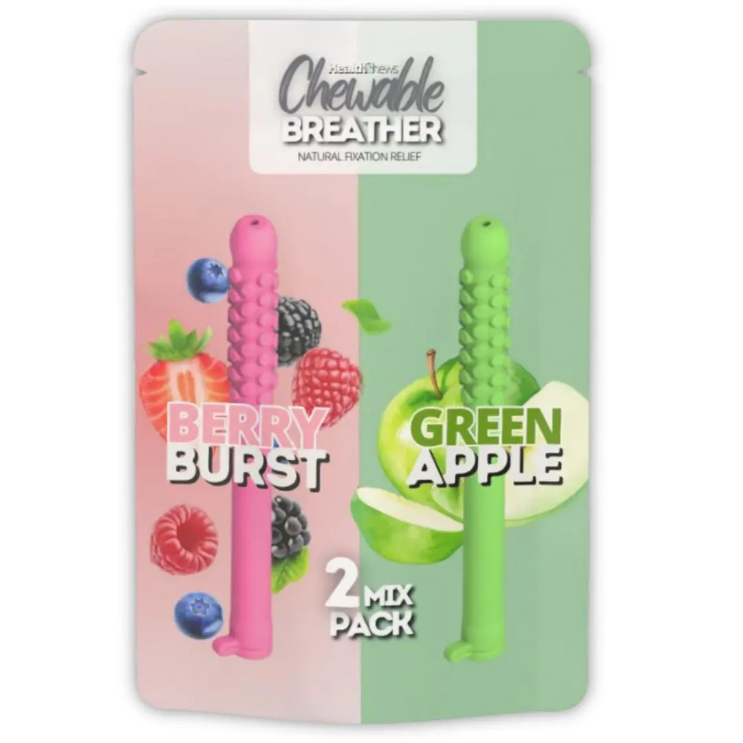 Chewable Breather Aromatherapy Fixation Relief | Berry Burst & Green Apple