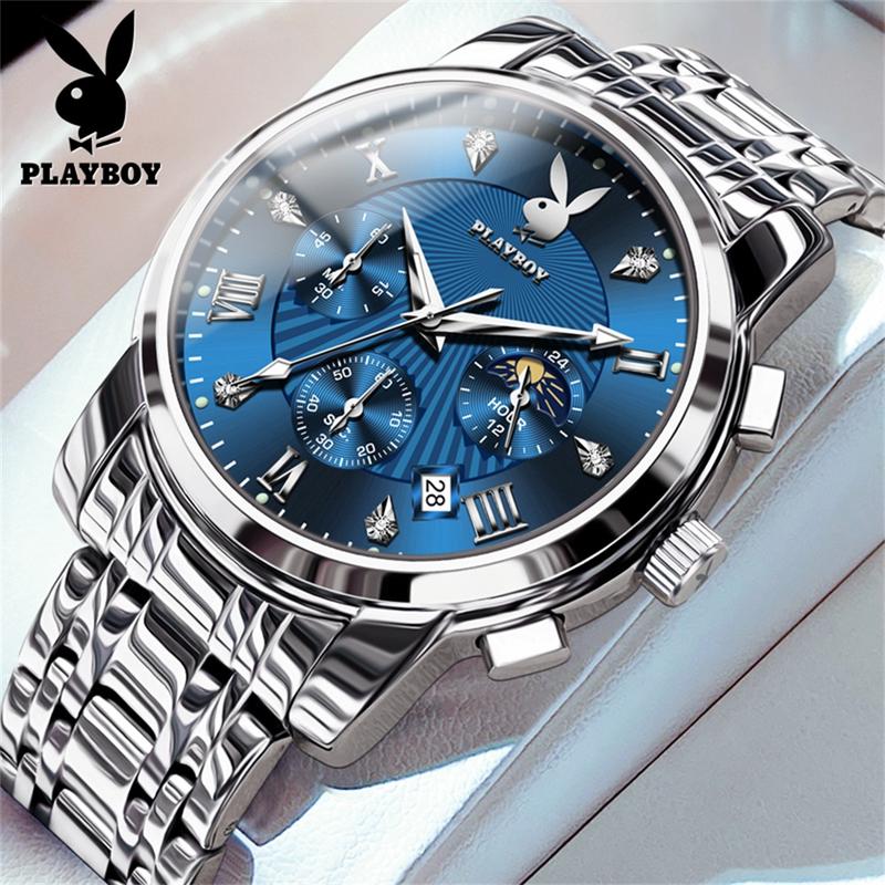 PLAYBOY Multifunction Men Watch Business Style Quartz Watch for