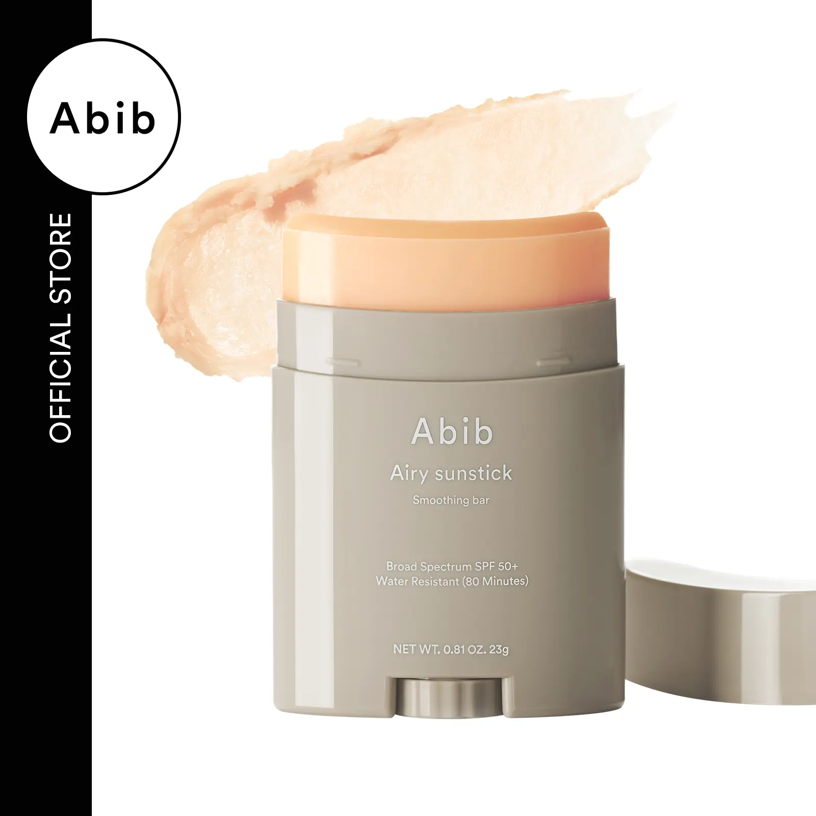 Abib Airy Sunstick Smoothing Bar, SPF50 Solid Facial Sunscreen, Long-Lasting Matte Finish for Face & Body, Non-Sticky UV Protection (Single/Duo), Sun Protectant