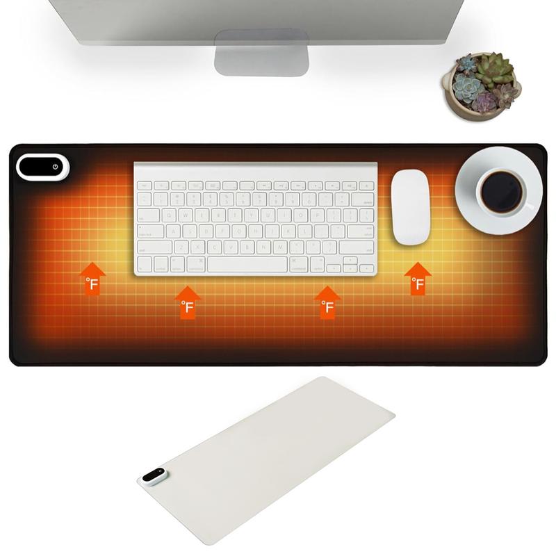 Warming Keyboard UNIQNOVA Heated Desk Pad Mouse Keyboard Mat 31.5