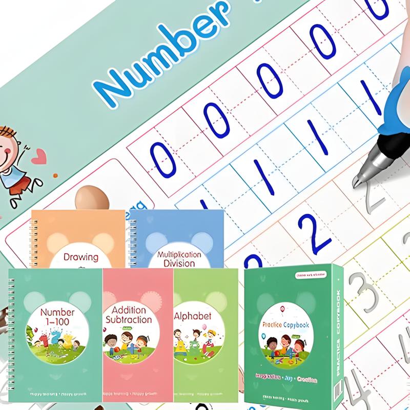 查看[Reusable Handwriting Practice Copybook Set with 5 Handwriting ...