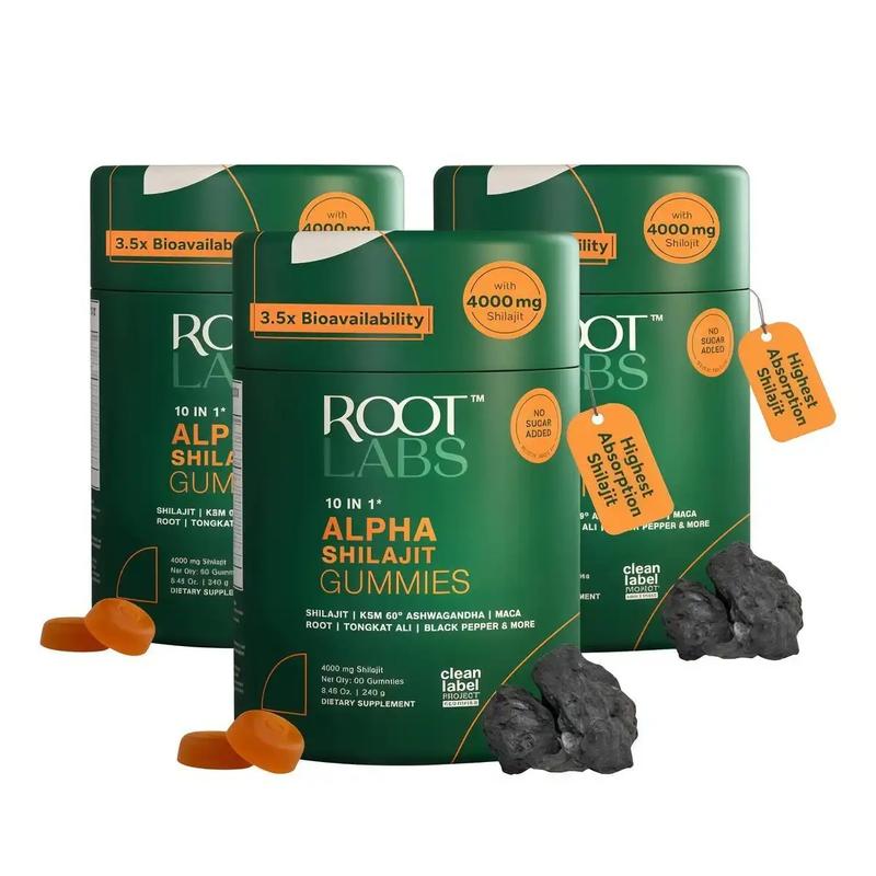 查看[Root Labs Alpha 10-in-1 Shilajit Gummies 4000 mg| Holiday Gift-Ready ...