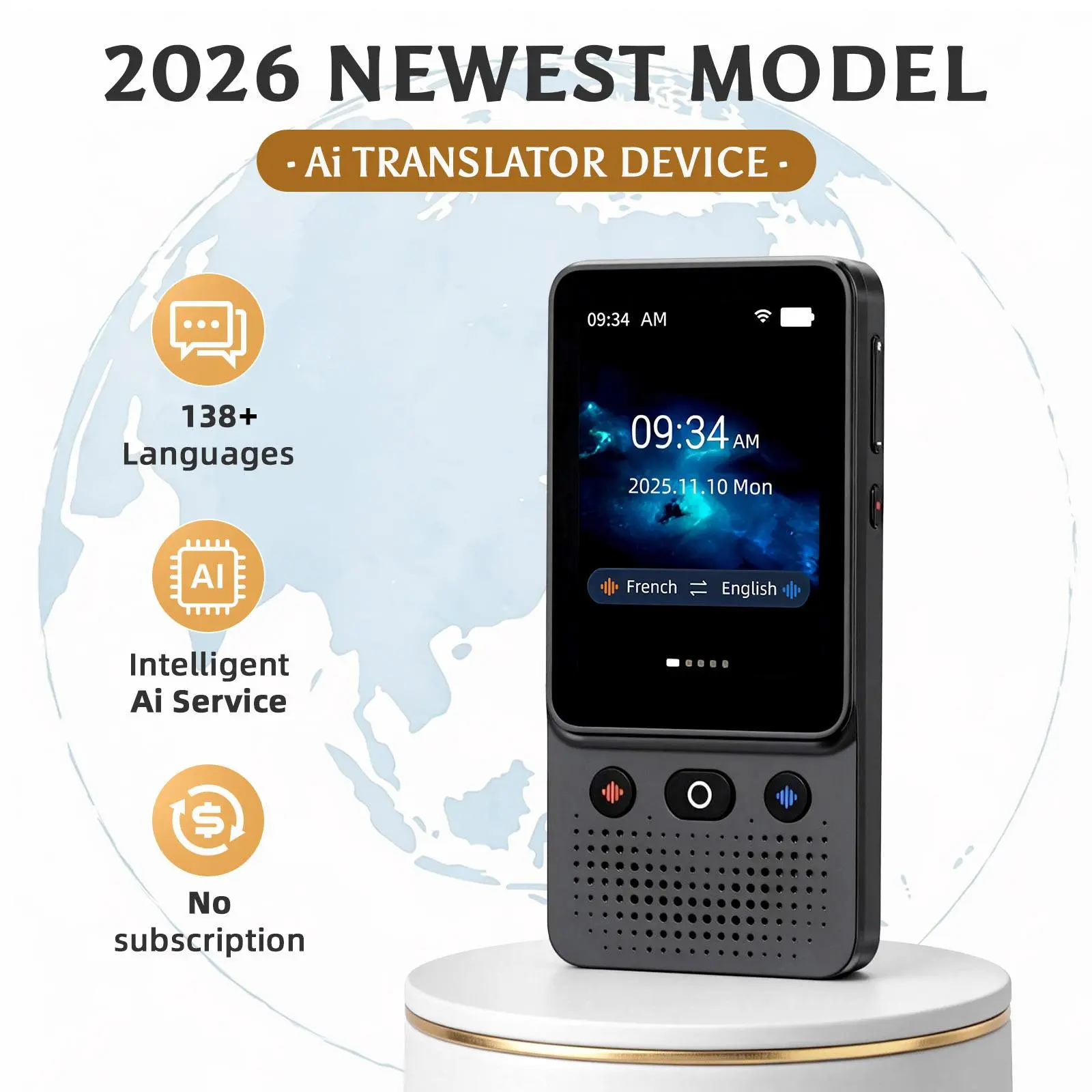 AI Language Translator Device T21 | 138+ Languages TikTok爆款商品分析 - GMV ...
